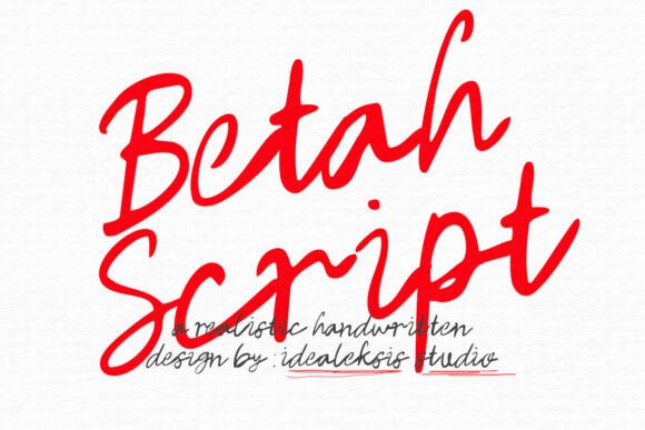 Betah Script: A Dynamic Typeface for Creative Expression