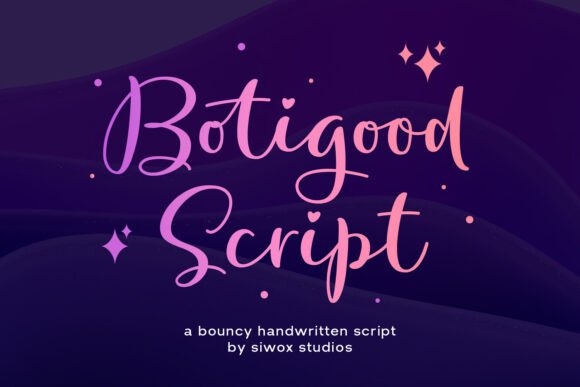 Botigood Script: A Handwritten Touch for Every Design Project