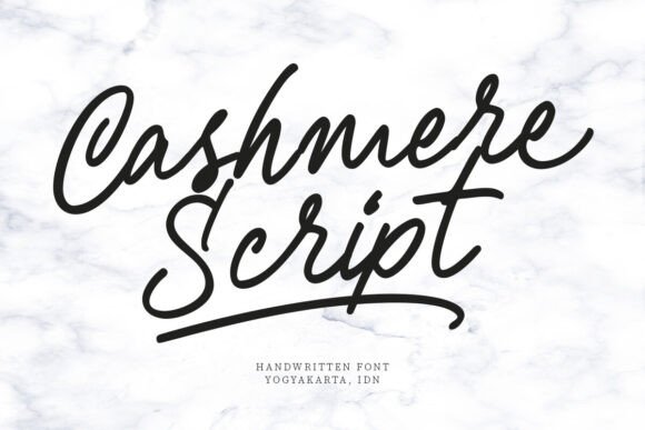 Cashmere Script: A Font That Elevates Design with Effortless Femininity