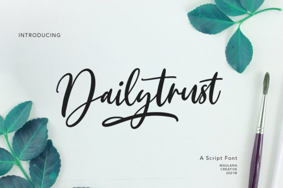Dailytrust Script: A Handwritten Font That Adds Personality to Your Designs