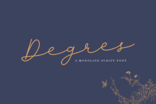 Degres Script: A Sweet Monoline Script Font for Elegant Design