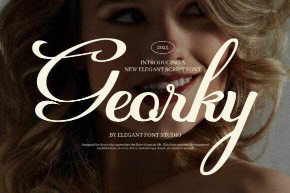 Georky Wedding Script Font for Timeless Design