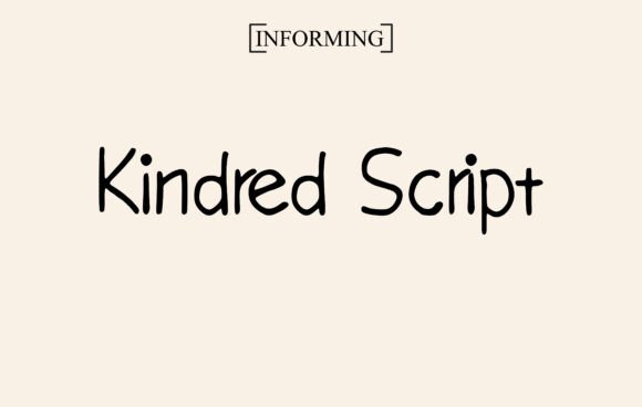 Kindred Script: A Friendly, Playful Font for Personal and Creative Projects