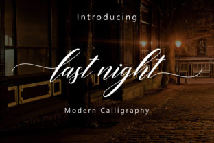 Last Night Script: A Handwritten Font for Creative and Professional Workflows