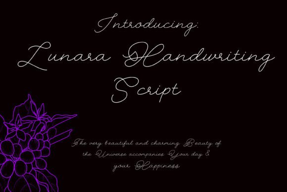 Lunara Handwriting Script 6.0: A Delicate Touch for Modern Design