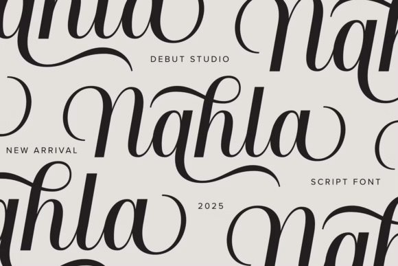 Nahla Script: A Modern Calligraphy Font for Designers and Creators