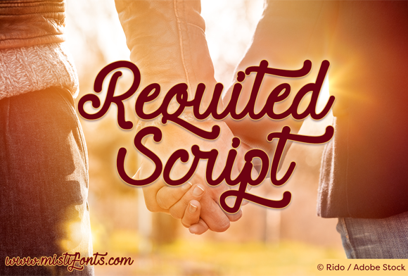 Requited Script: A Beautiful Calligraphy Font for Design and Craft