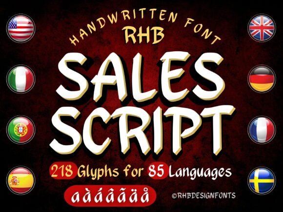 RHB SALES SCRIPT: A Handwritten Font for Designers and Creators