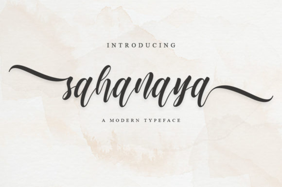 Sahanaya Script: A Stylish Handwritten Font for Creative Projects