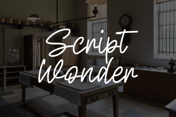 Script Wonder: A Font That Elevates Your Design Projects