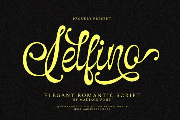 Selfino Script: A Luxurious Font for Elegant Design Projects